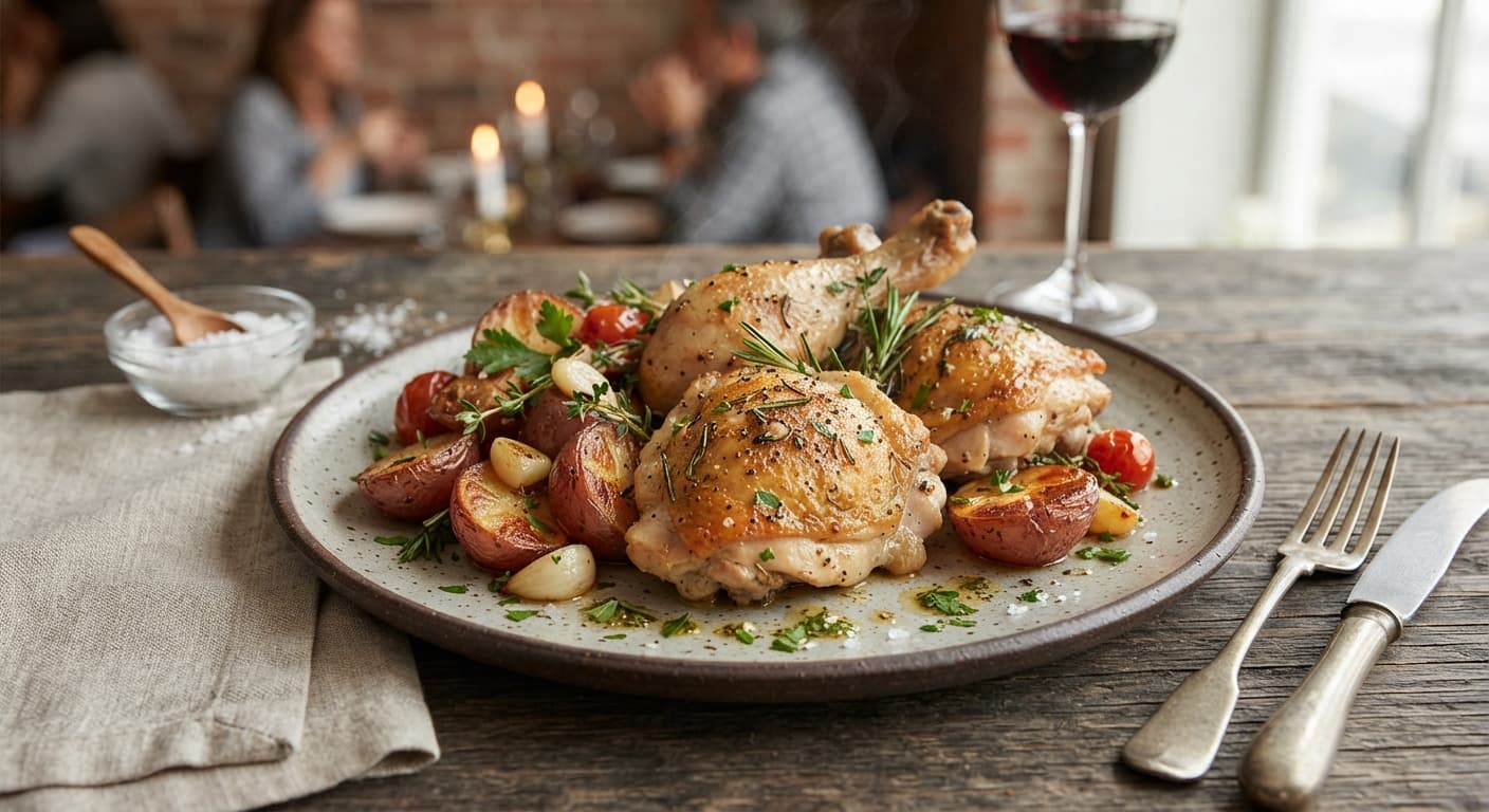 Sheet Pan Chicken and Red Potatoes