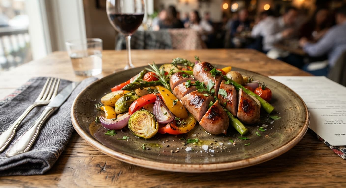 Sheet-Pan Sausage and Vegetables