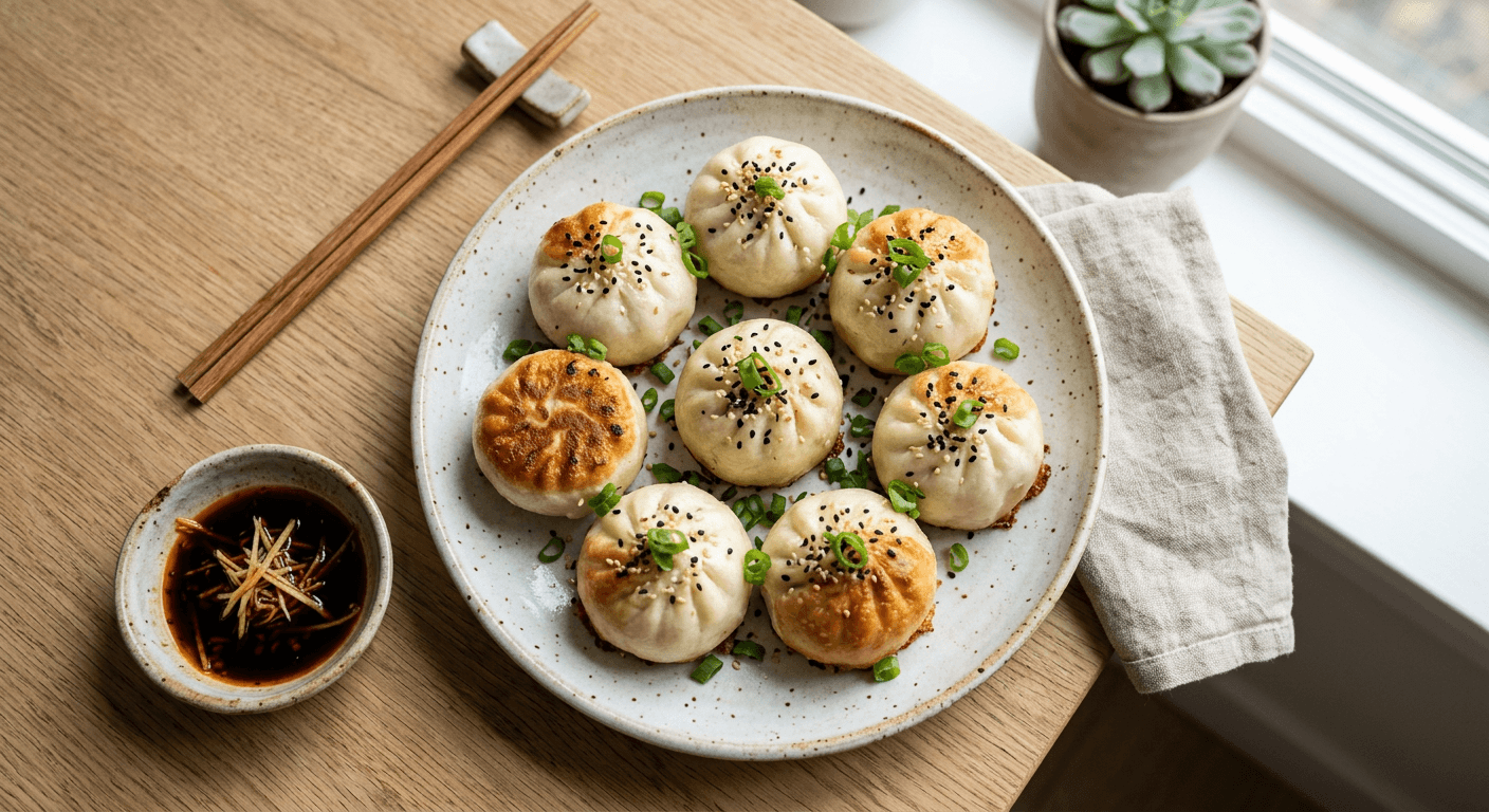Sheng Jian Bao Pan Fried Soup Buns