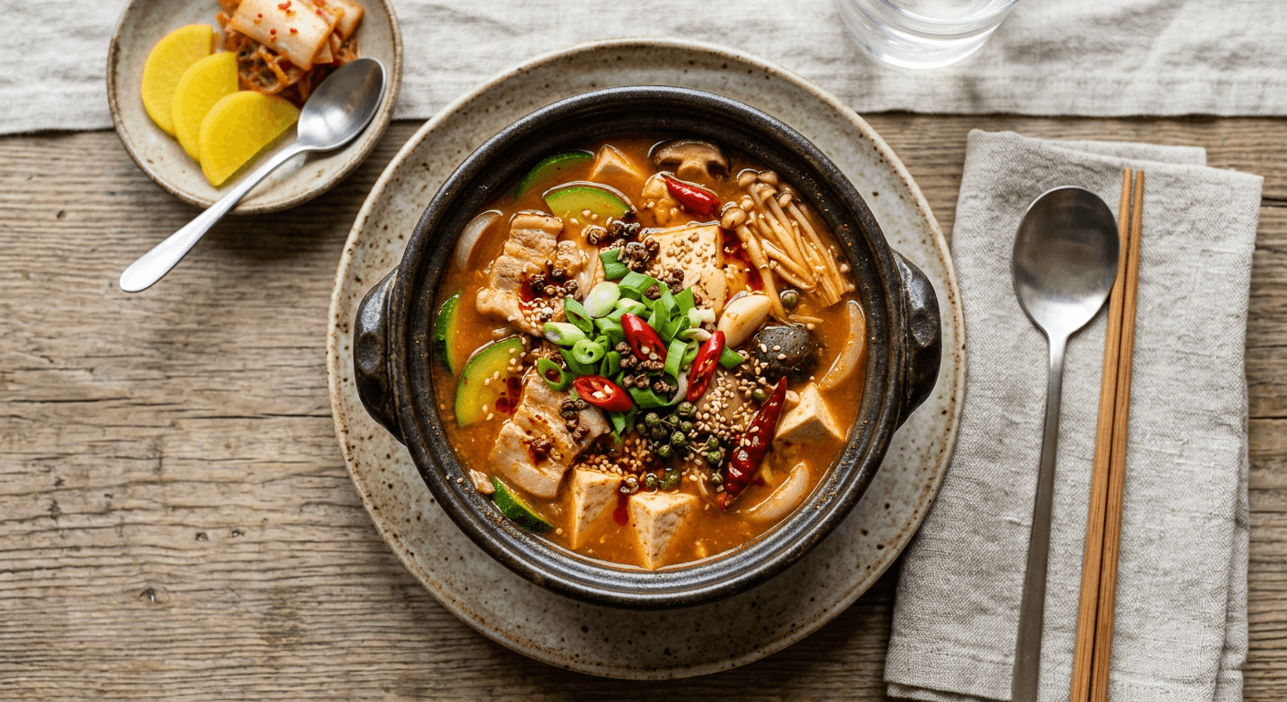 Sichuan Peppercorn Doenjang Jjigae