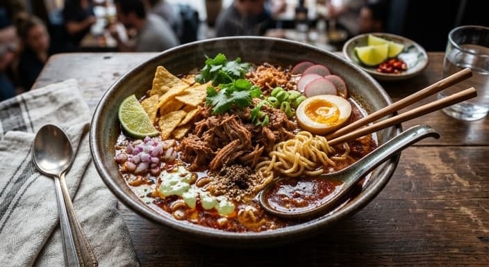 Sichuan-Style Spicy Pork Ramen (Taco Twist)