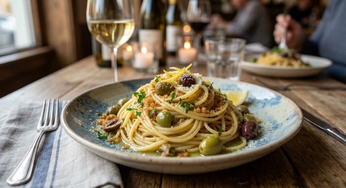 Sicilian-Style Lemon Olive Pasta
