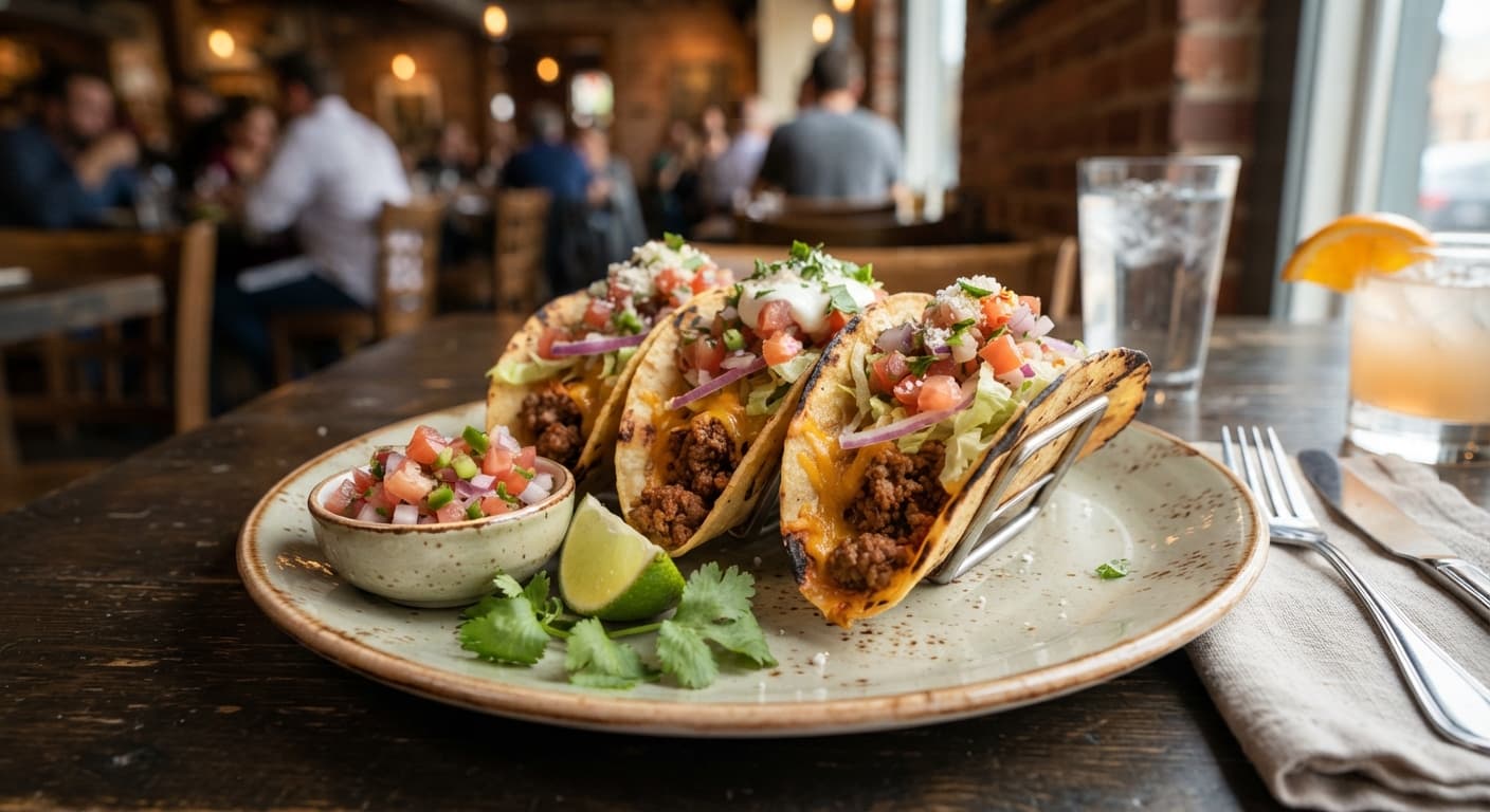 Skillet Beef Tacos with Fresh Salsa