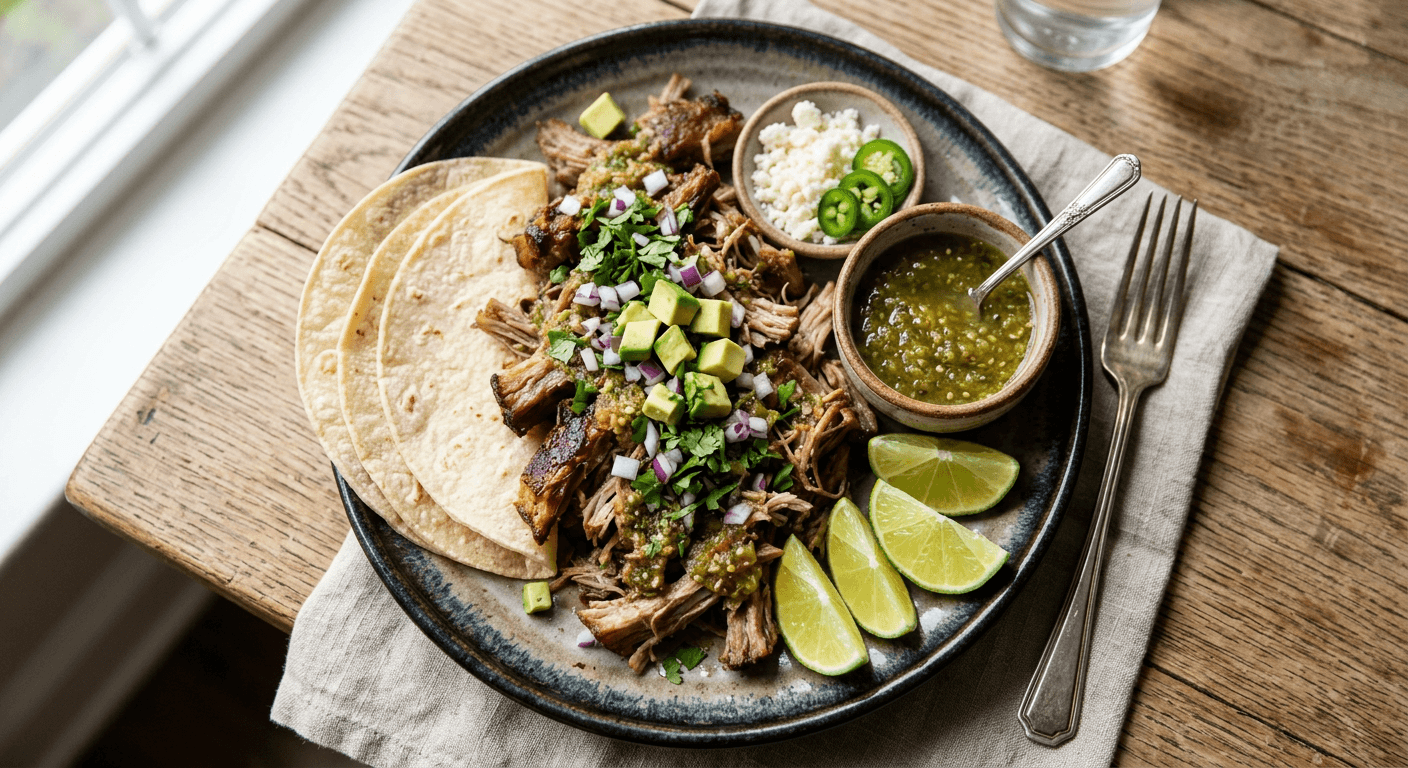 Slow Cooker Salsa Verde Carnitas