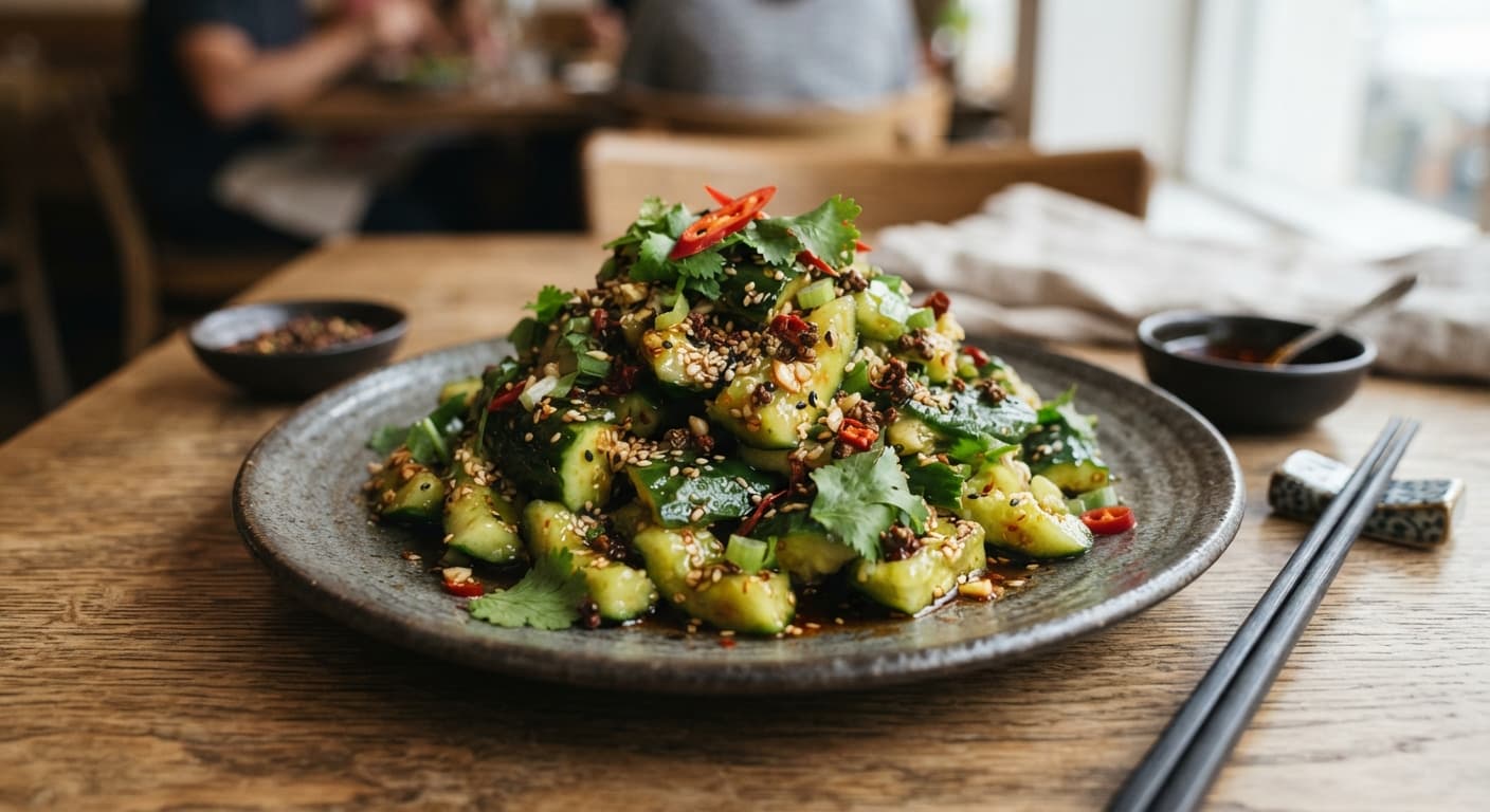 Smashed Cucumber Salad