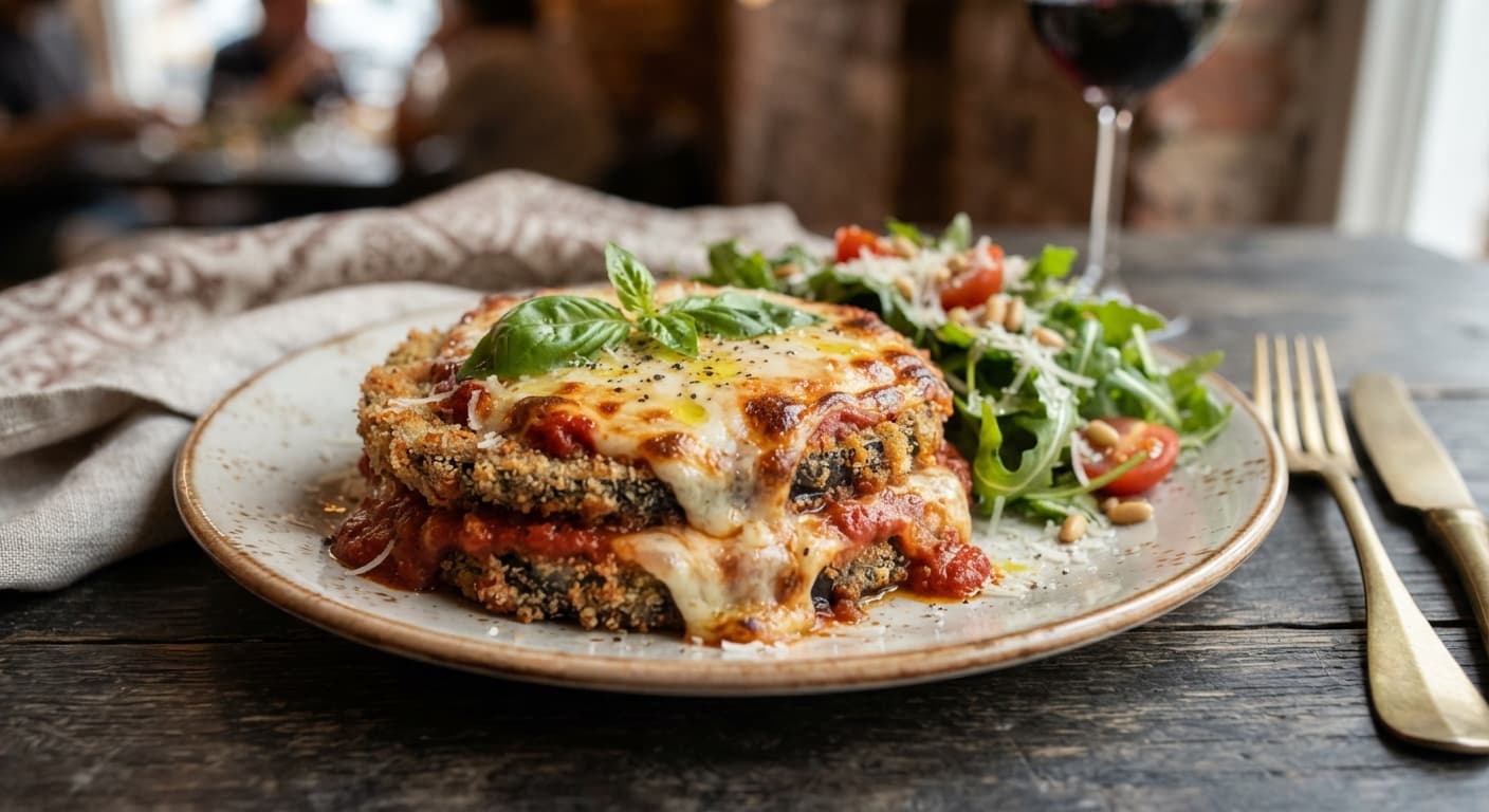 Smoked Eggplant Parmesan (Vegan Cheese)