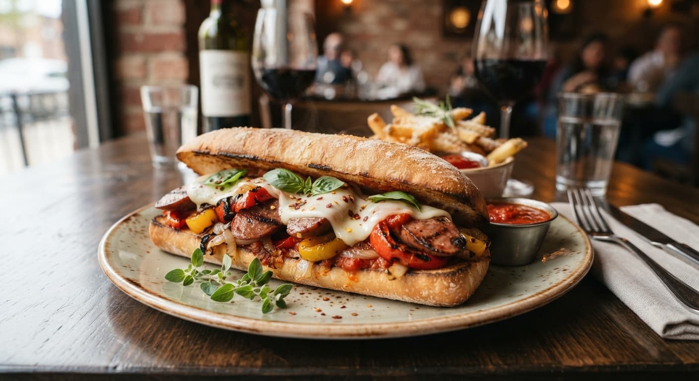Smoked Italian Sausage and Peppers Sub