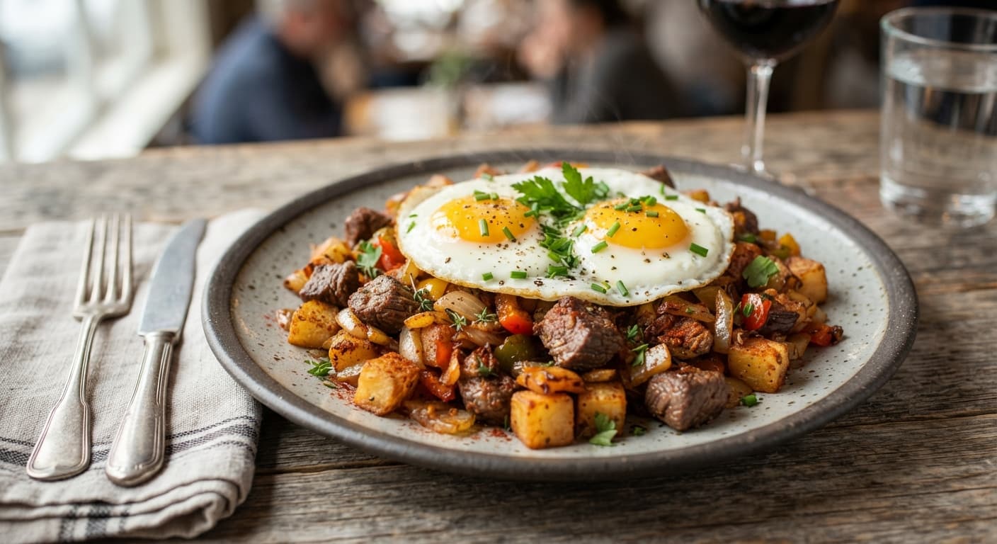 Smoked Paprika Beef and Potato Hash