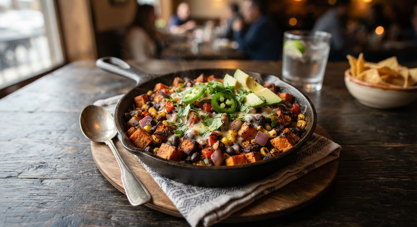Smoky Black Bean and Sweet Potato Skillet