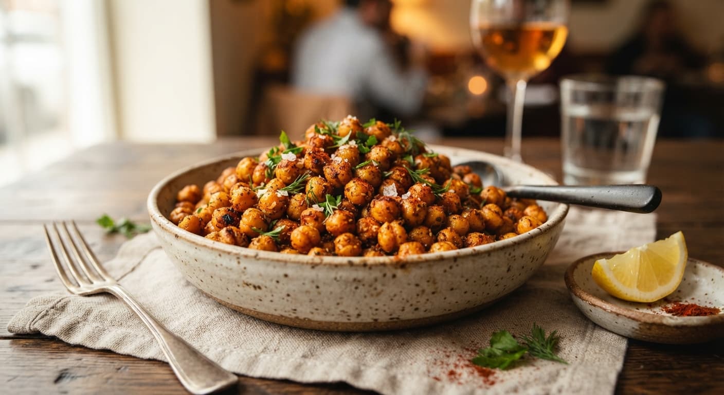 Smoky Roasted Chickpeas with Paprika