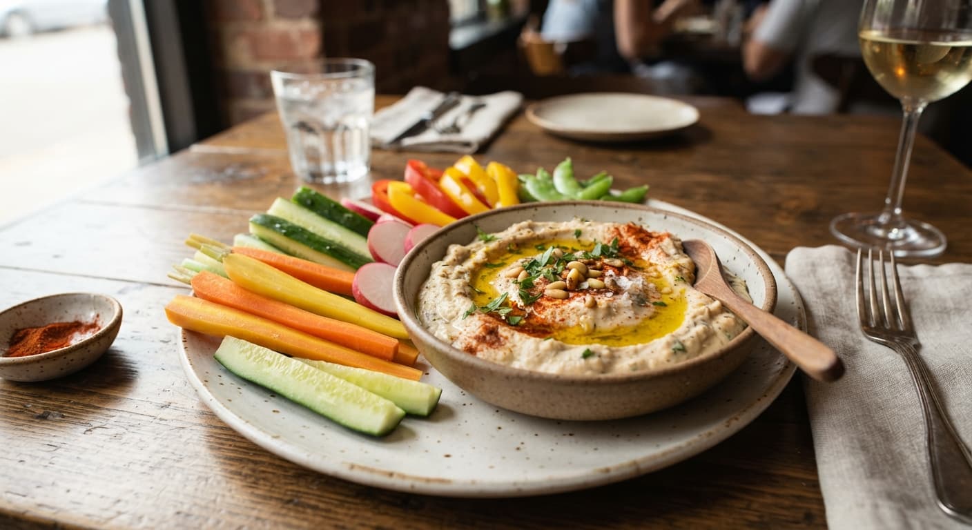 Smoky White Bean Dip with Fresh Veggie Sticks