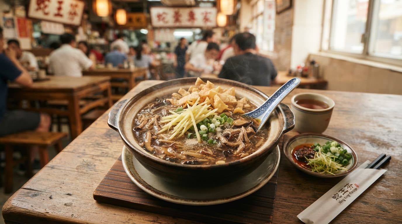 Snake Soup with Ginger and Scallions