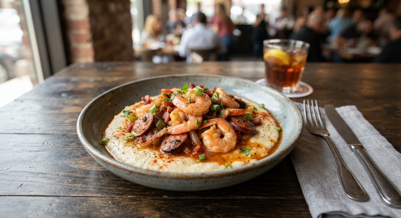 Southern Shrimp and Grits with Andouille Sausage