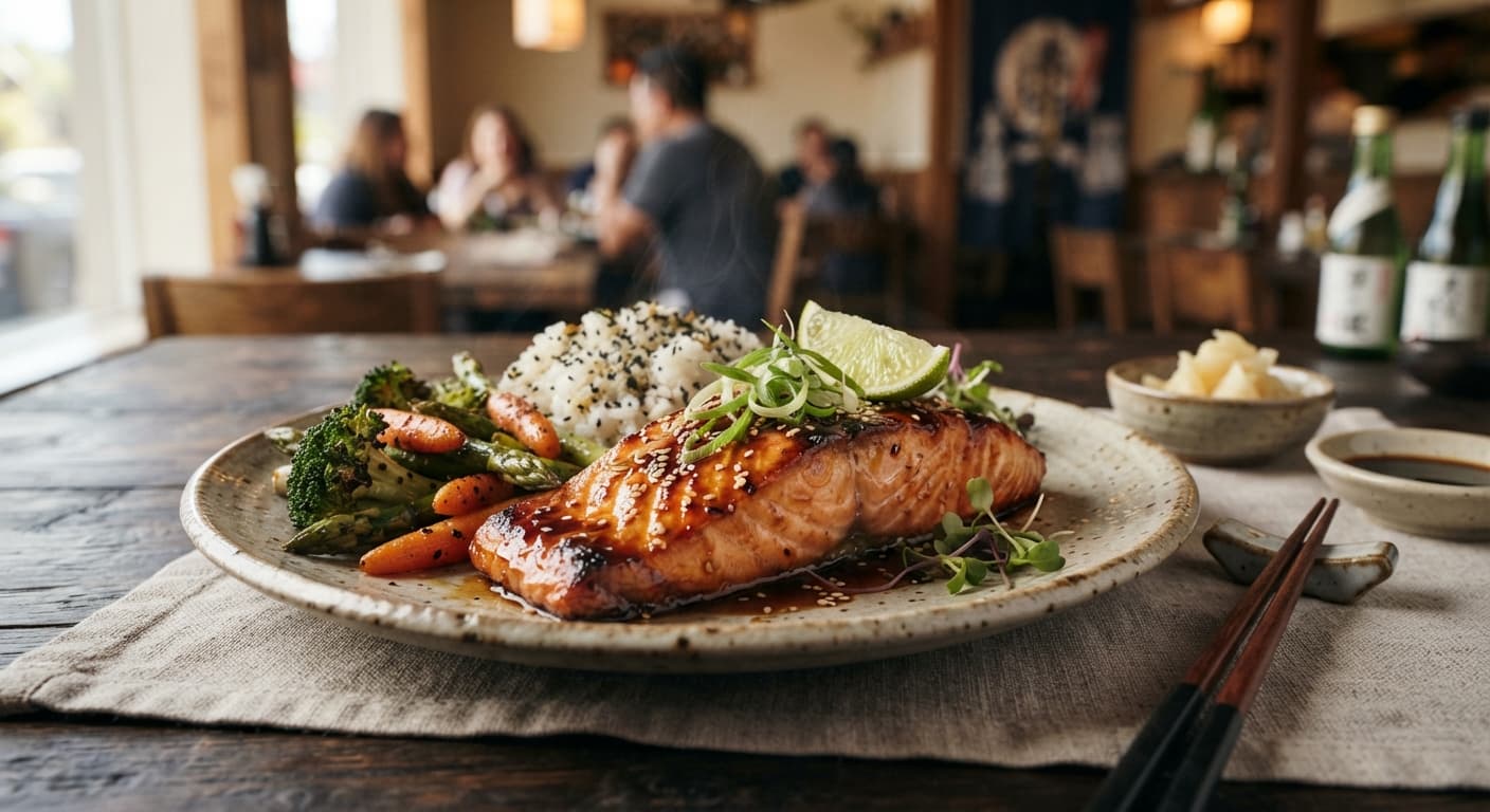 Soy Sauce Marinated Salmon Teriyaki