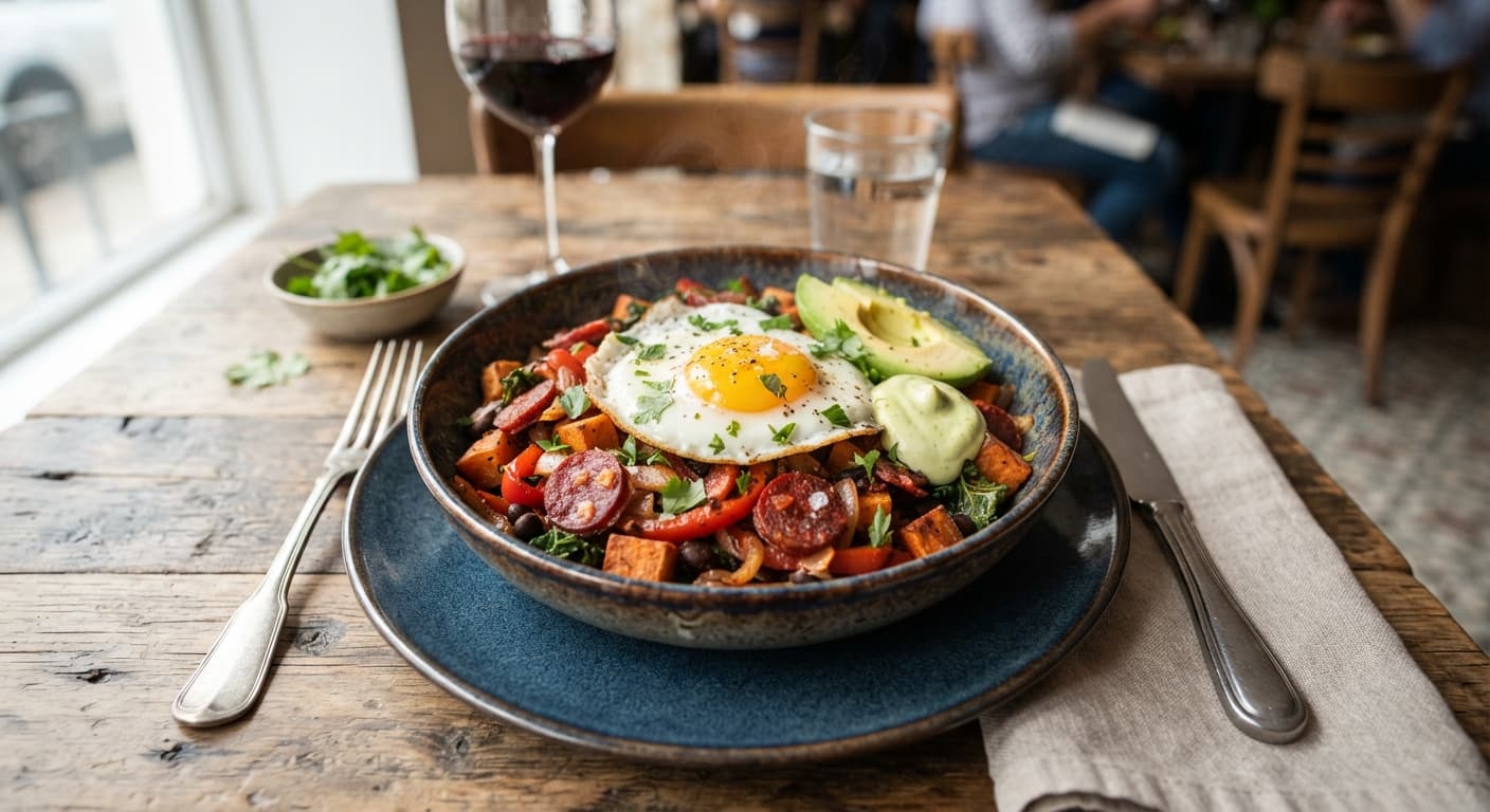 Spanish Chorizo and Sweet Potato Hash