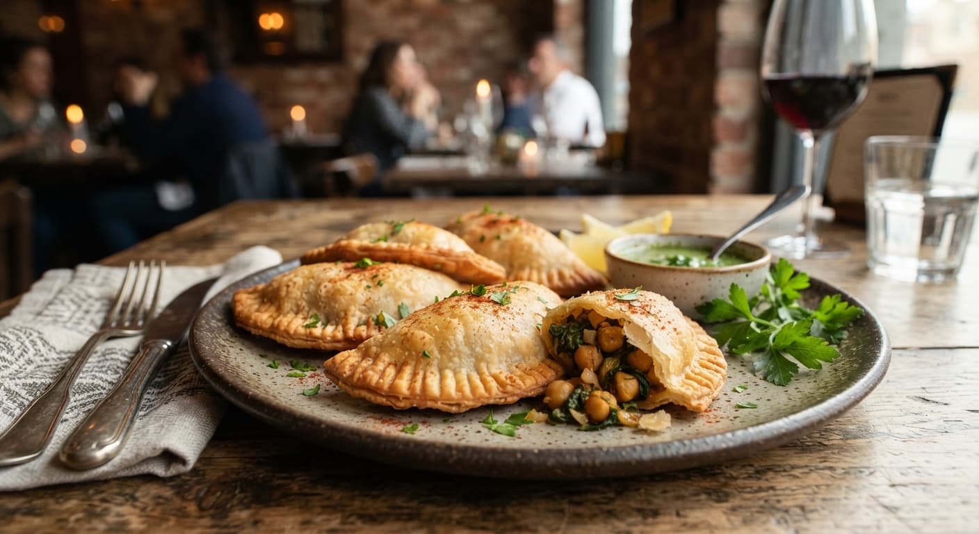 Spanish Garlic‑Scented Chickpea & Spinach Empanadillas (Gluten‑Free)