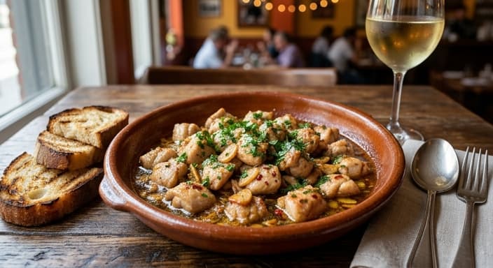 Spanish Garlic Shrimp-Free Gambas-Style Chicken