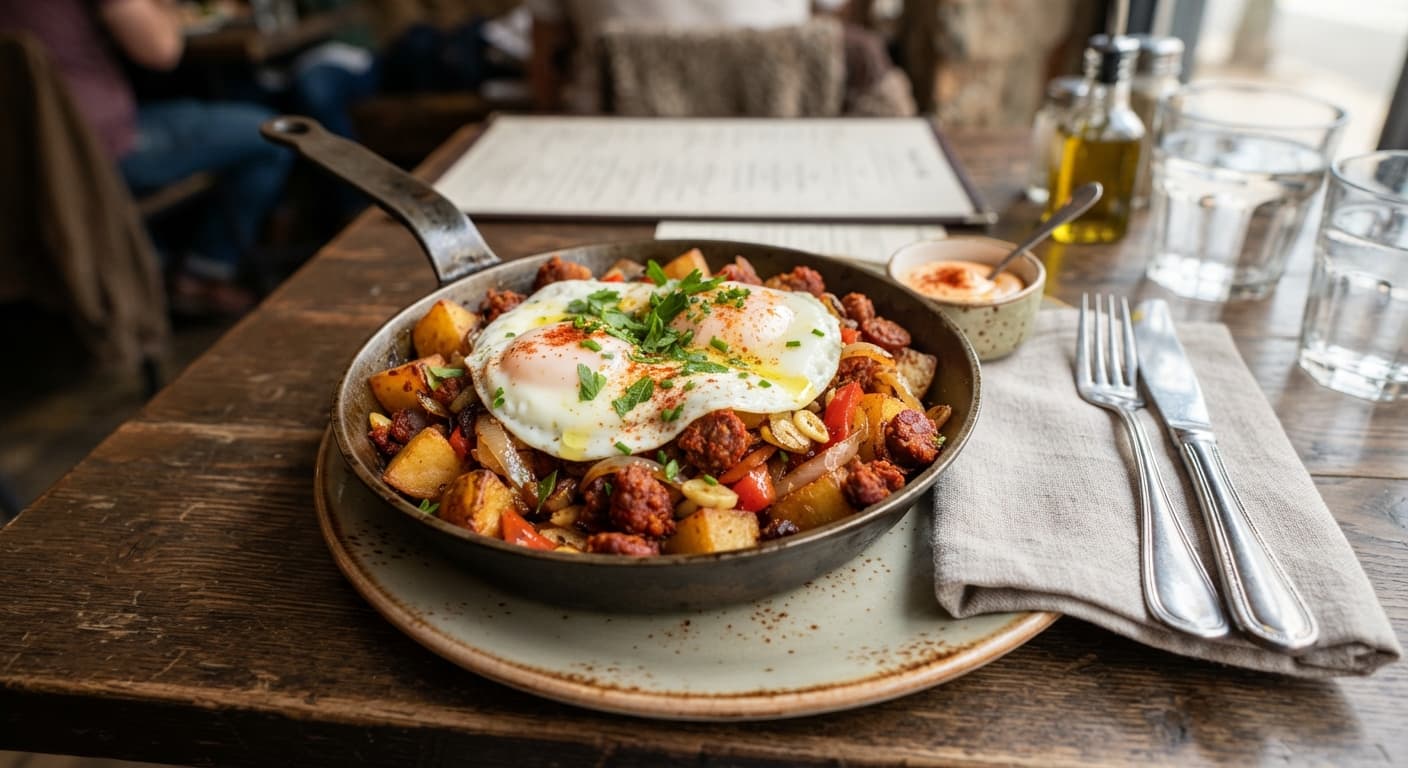 Spanish Potato and Chorizo Skillet Hash