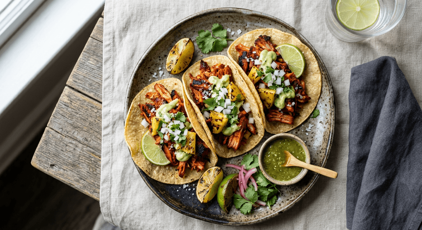 Spanish Smoked Paprika Pastor Tacos