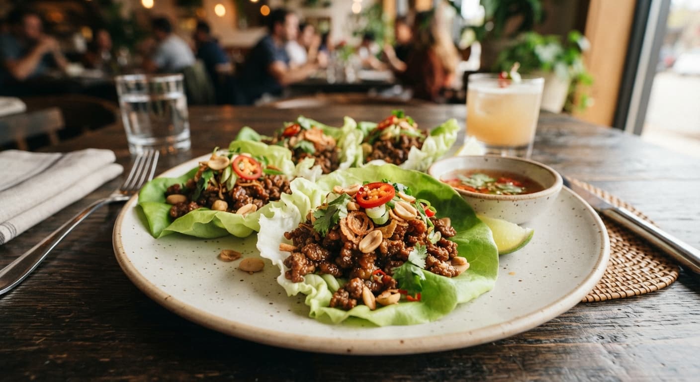 Spiced Beef Lettuce Wraps