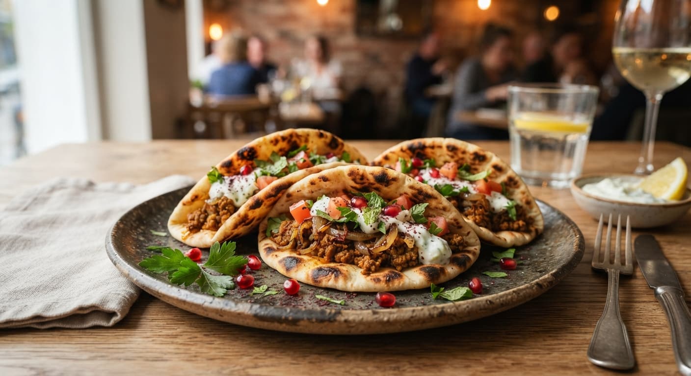 Spiced Lamb Flatbread Pockets