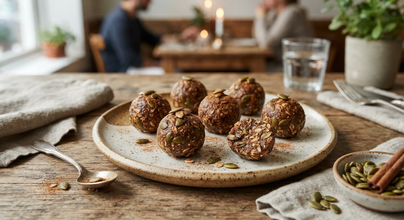 Spiced Pumpkin Seed Energy Balls