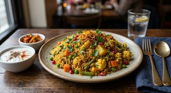 Spiced Vegetable Biryani-Style Rice