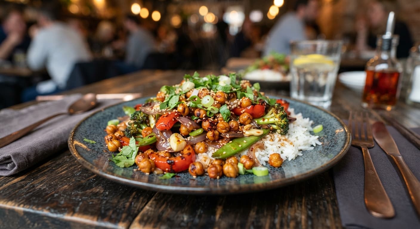 Spicy Chickpea Stir‑Fry
