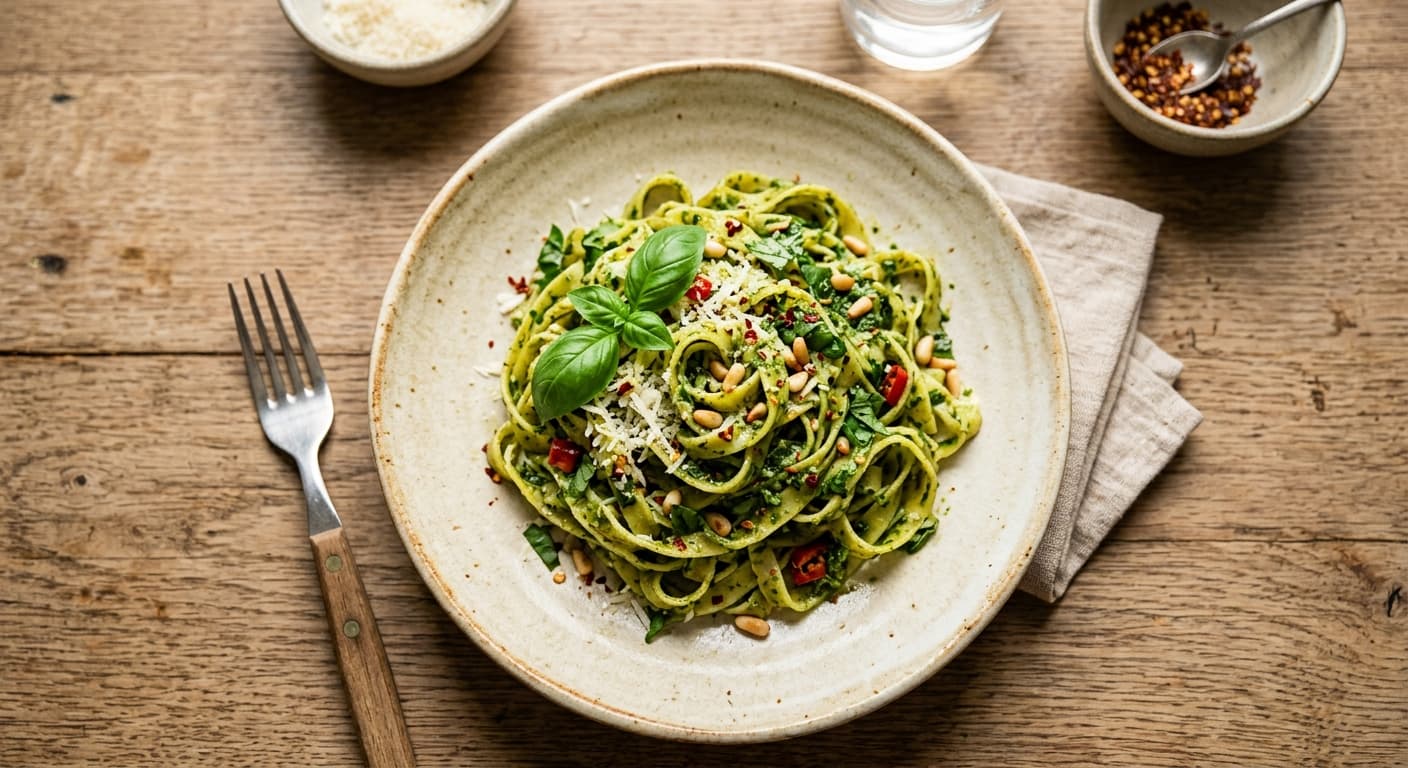 Spicy Chili Basil Pesto