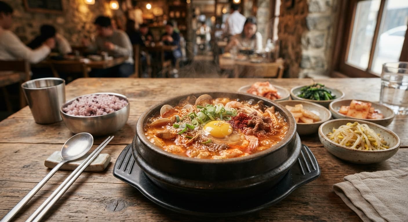 Spicy Korean Tofu Stew (Sundubu Jjigae)
