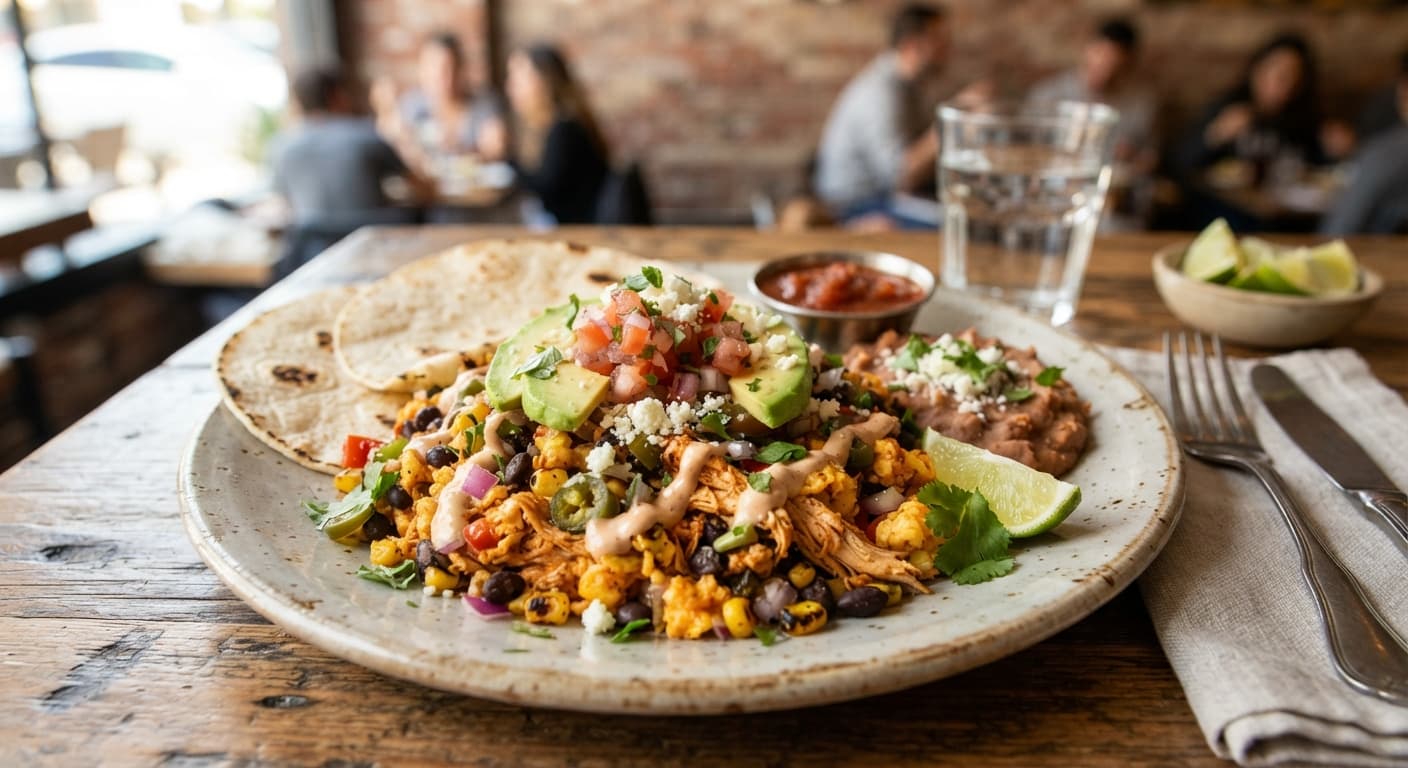 Spicy Mexican Chicken Egg Scramble