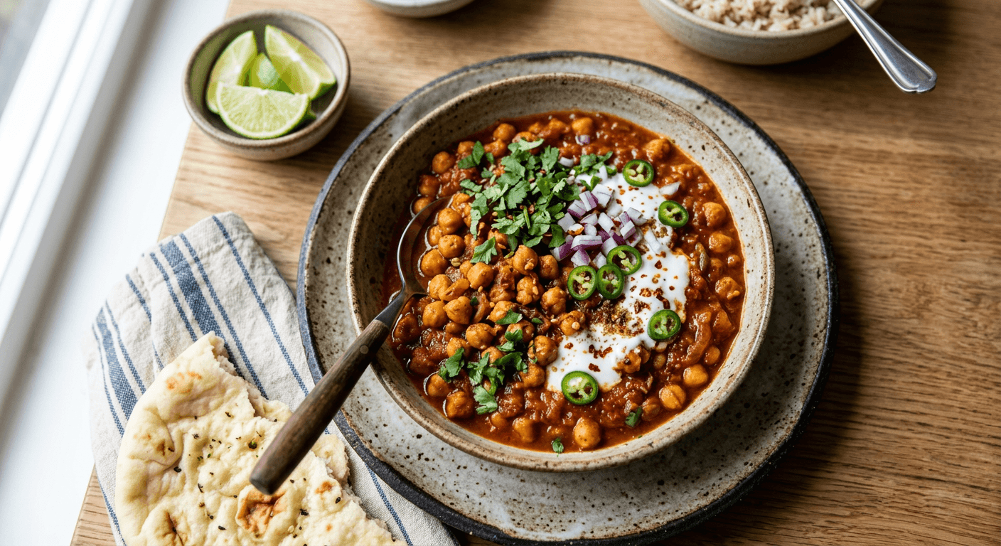 Spicy Roasted Chickpea Masala