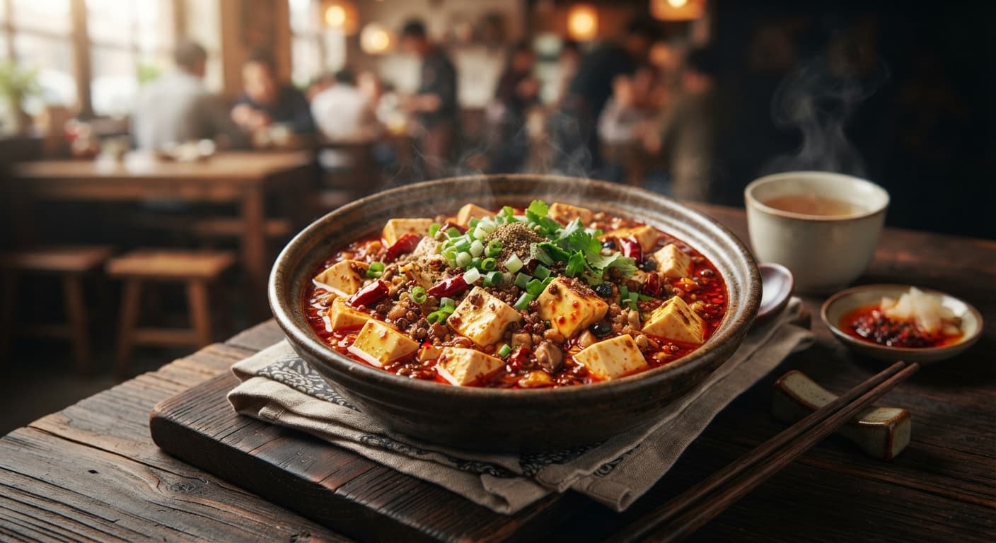 Spicy Sichuan Mapo Tofu (Vegetarian)