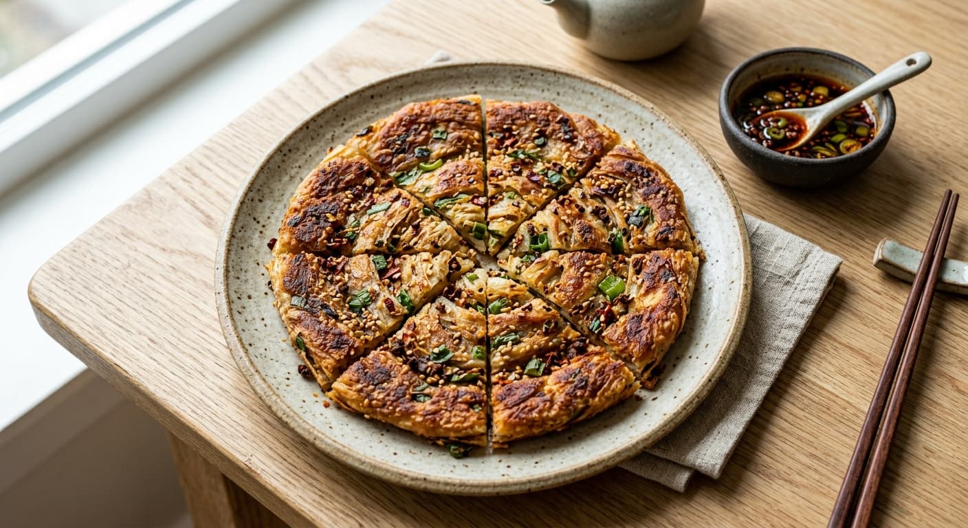 Spicy Sichuan Peppercorn Scallion Pancake