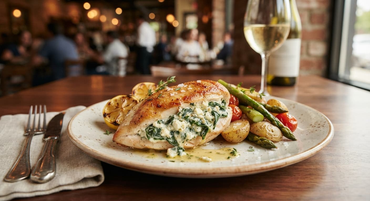 Spinach & Feta Stuffed Chicken Breast