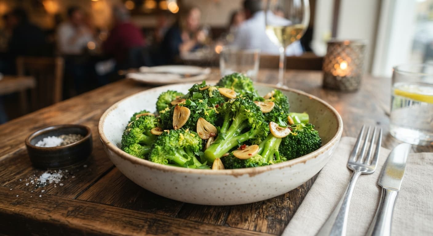 Steamed Garlic Broccoli