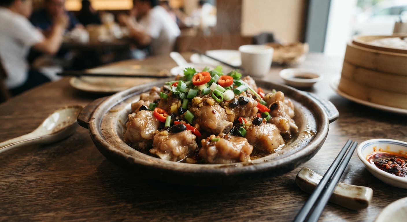 Steamed Pork Spare Ribs with Black Bean Sauce
