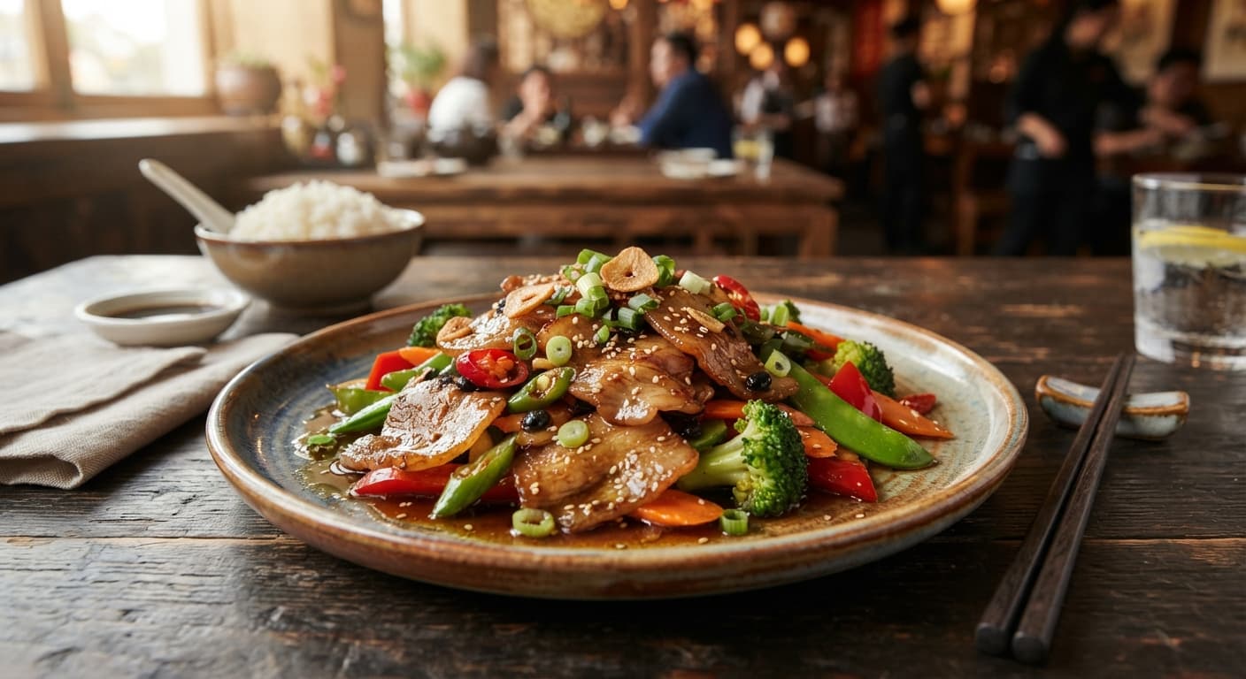 Stir-Fried Pork with Garlic Sauce