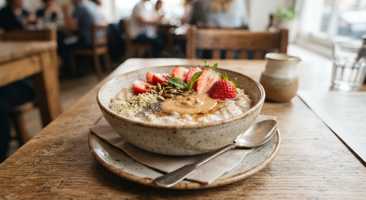 Strawberry Almond-Free Oat Porridge