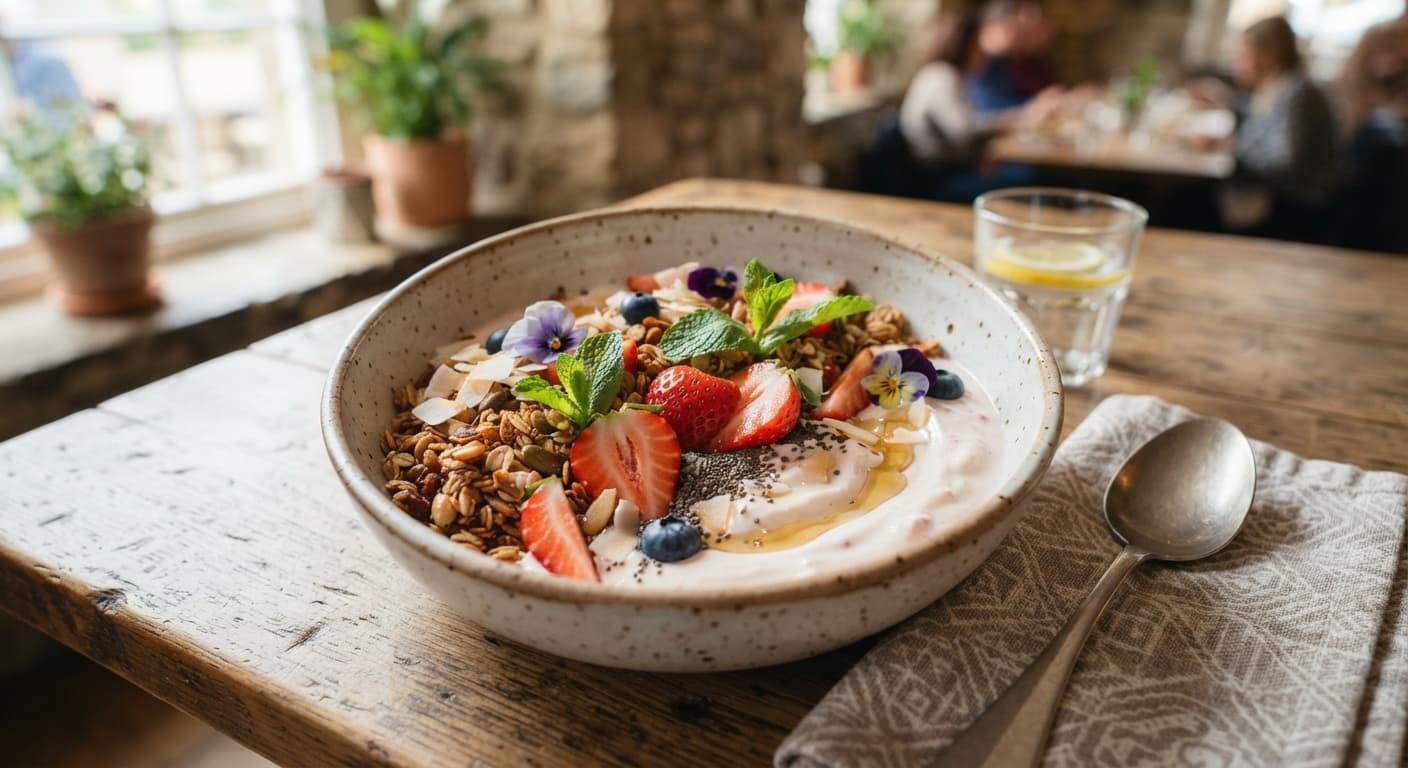 Strawberry Yogurt Breakfast Bowl