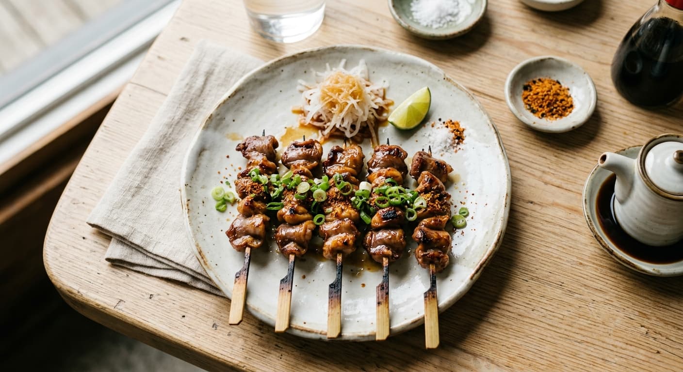 Sunagimo (Chicken Gizzard Skewers)