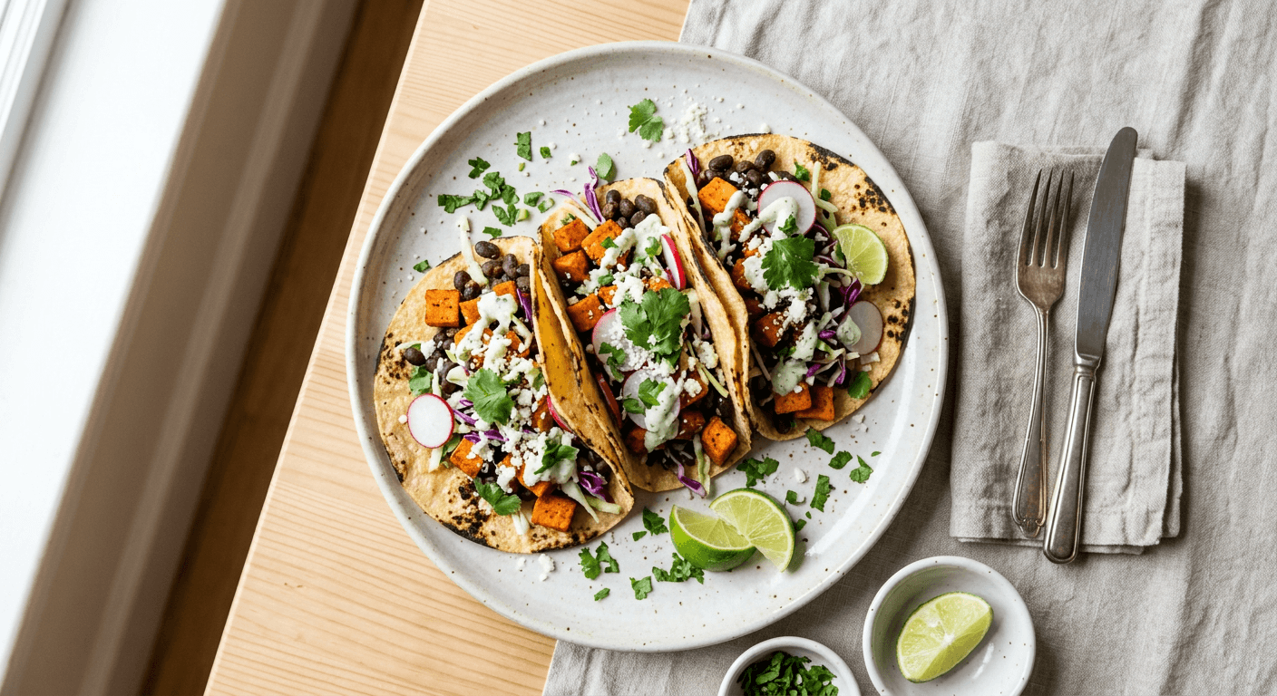 Sweet Potato and Black Bean Tacos