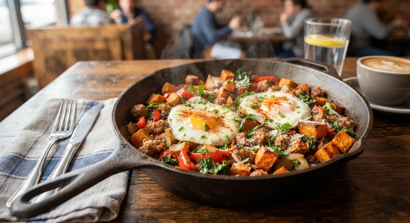 Sweet Potato and Sausage Breakfast Skillet