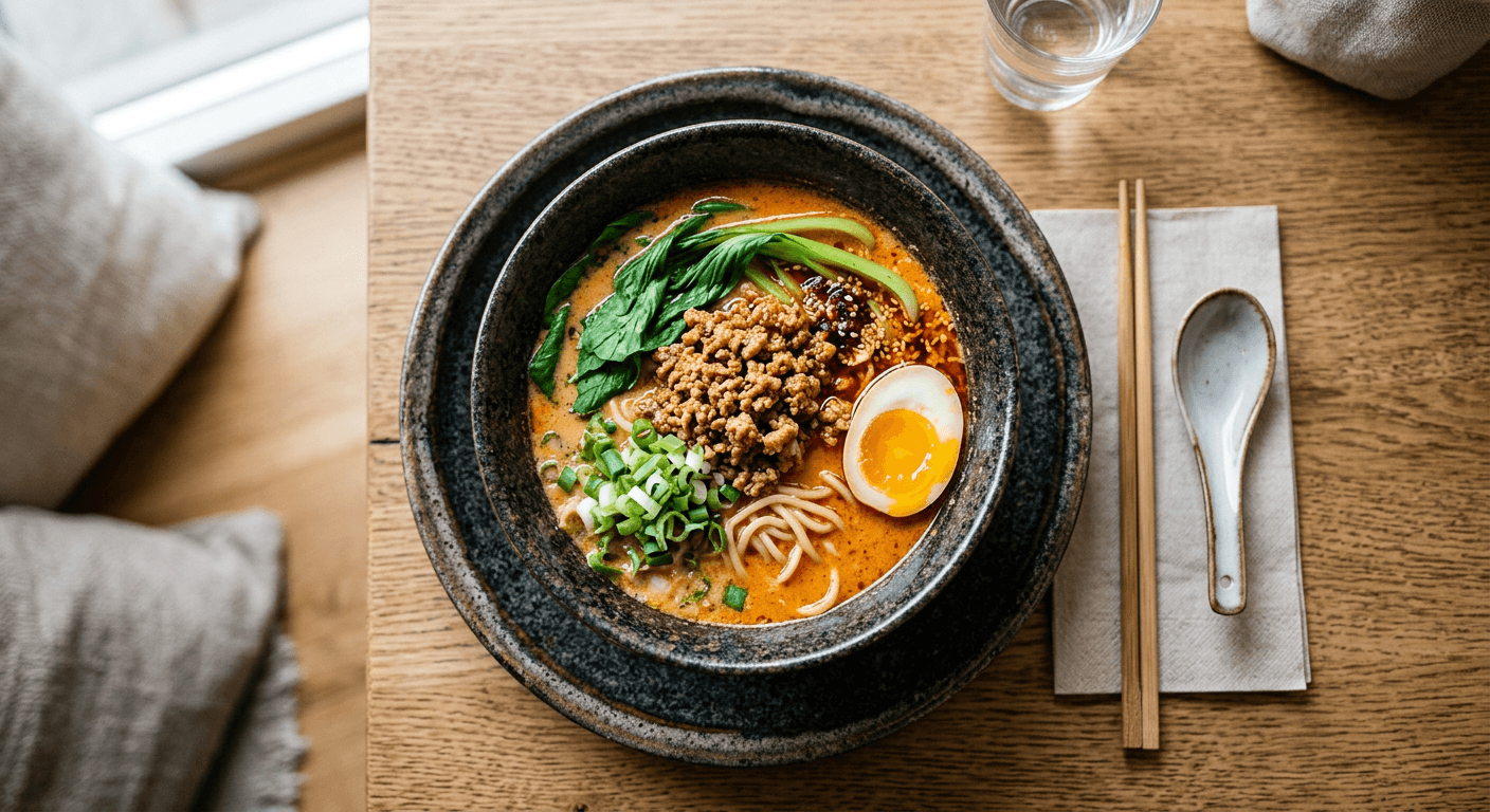 Tantanmen (Japanese Dan Dan Noodles)
