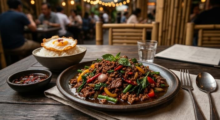 Thai Basil Beef Stir-Fry with Charred Chili Sauce