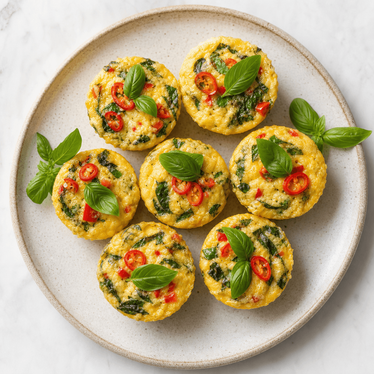 Thai Basil Egg Drop Cups (Low-Carb)