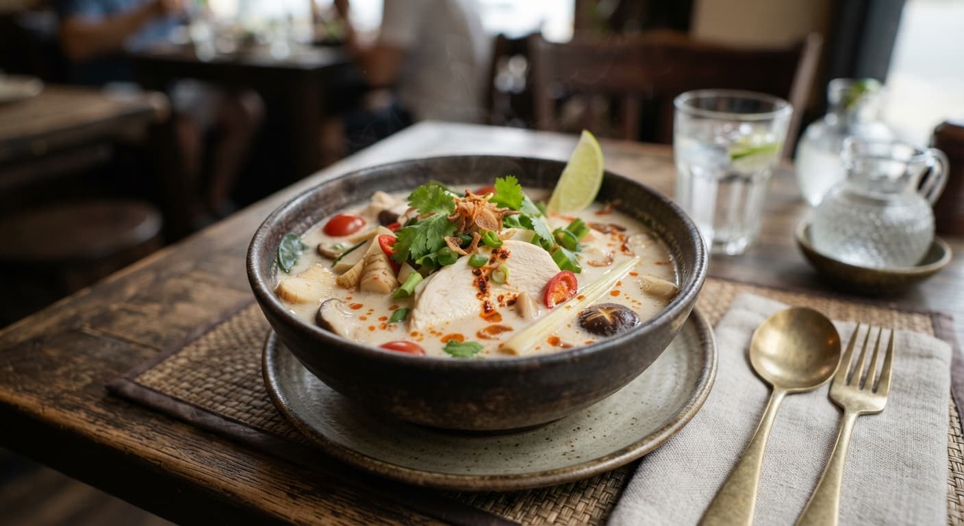 Thai Coconut Chicken Soup (Tom Kha Gai)