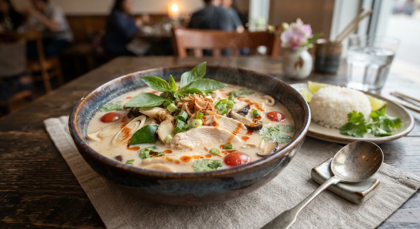 Thai Coconut Curry Soup (Tom Kha Gai) – Quick Version