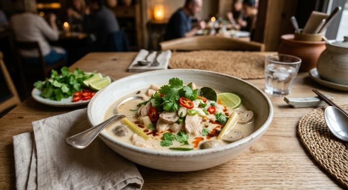 Thai Coconut Lemongrass Chicken Soup