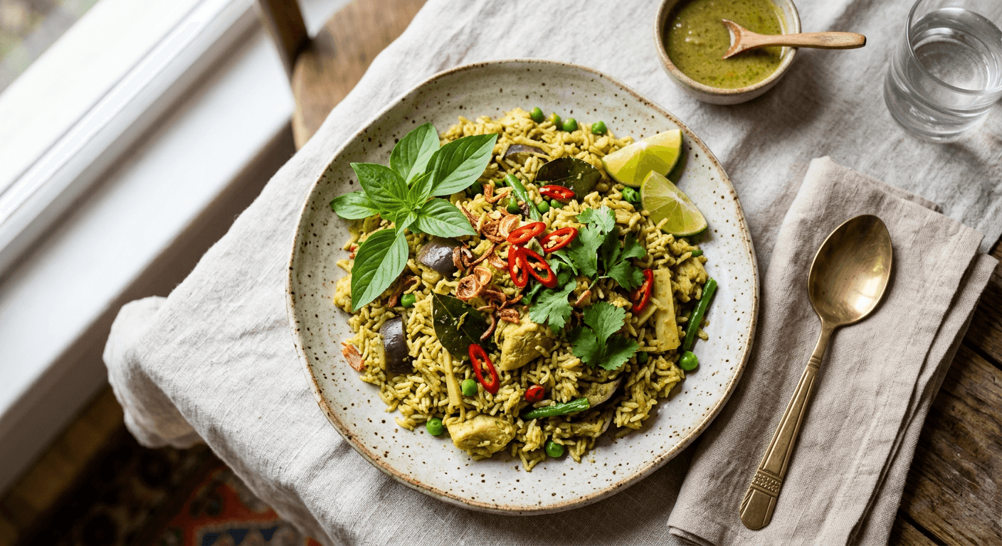 Thai Green Curry Biryani